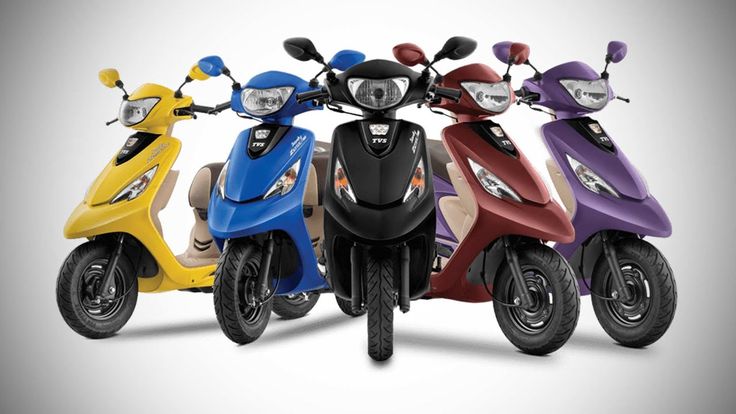 TVS Zest 110 front wheel and brake system
